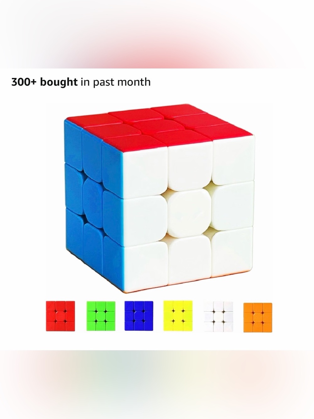 3x3 Magnetic Speed Cube Puzzle - Red, Blue, White